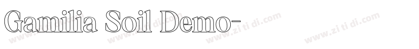 Gamilia Soil Demo字体转换